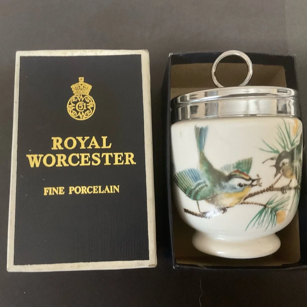 Royal Worcester Egg Coddler Bird Design